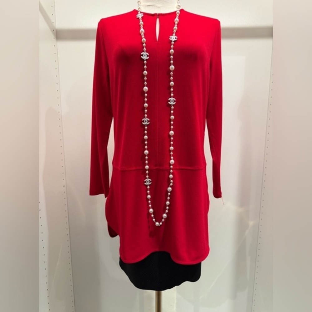 Lauren Ralph Lauren’s Chic Red Women's Tunic Top